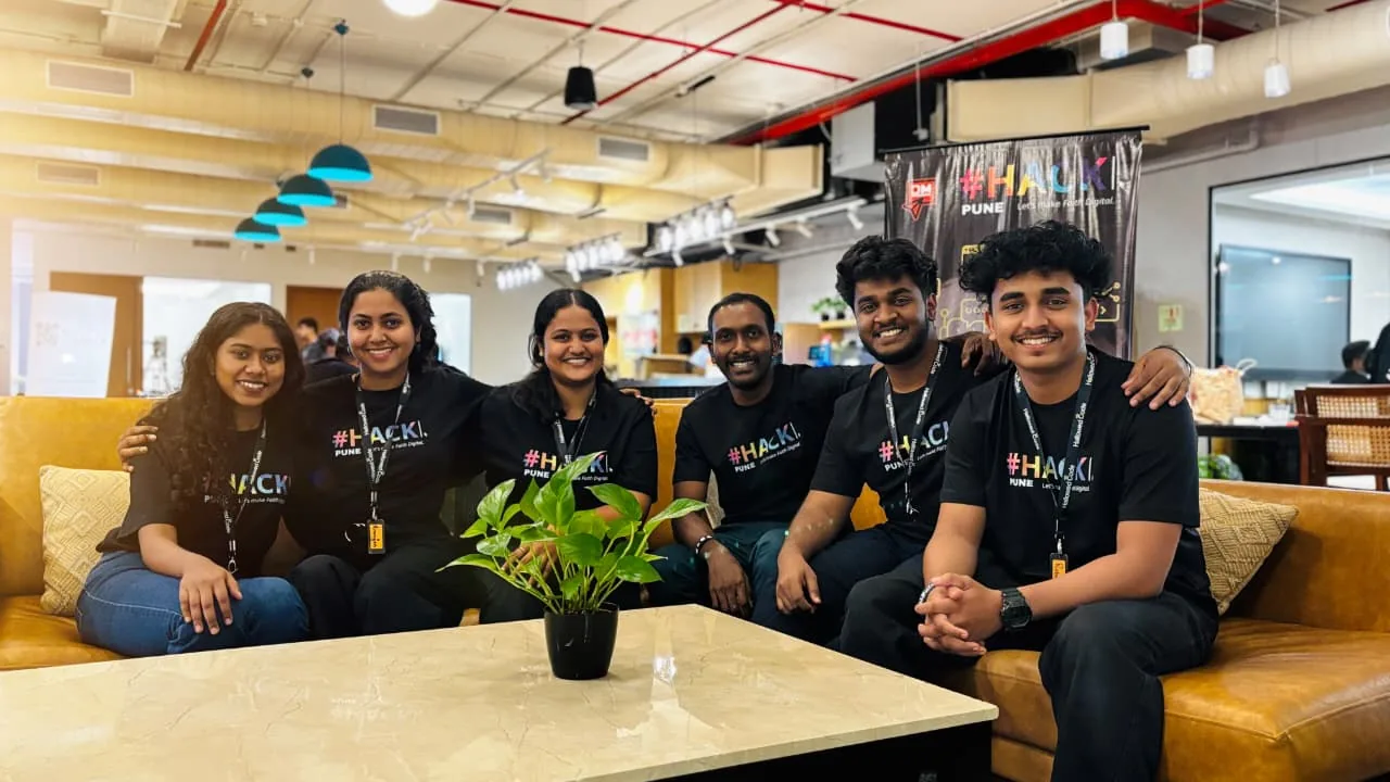 The Christian Reel Templates team and their build, photographed during the hackathon